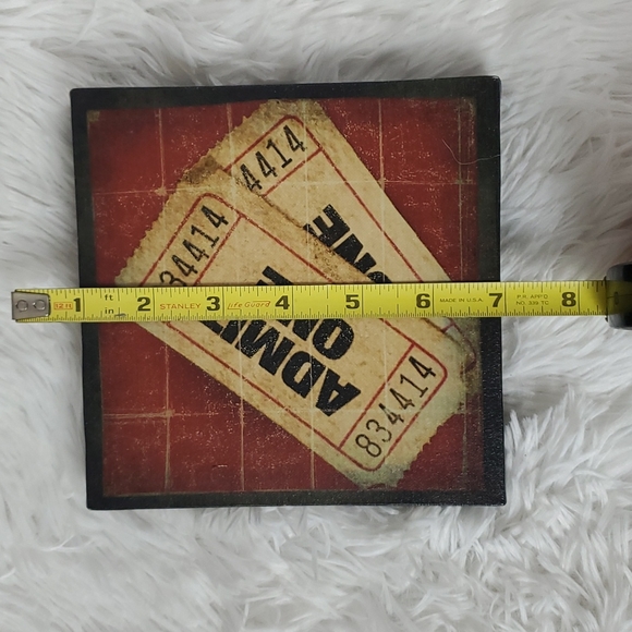 Wall Canvas Admit One Ticket Stubs - Picture 6 of 6